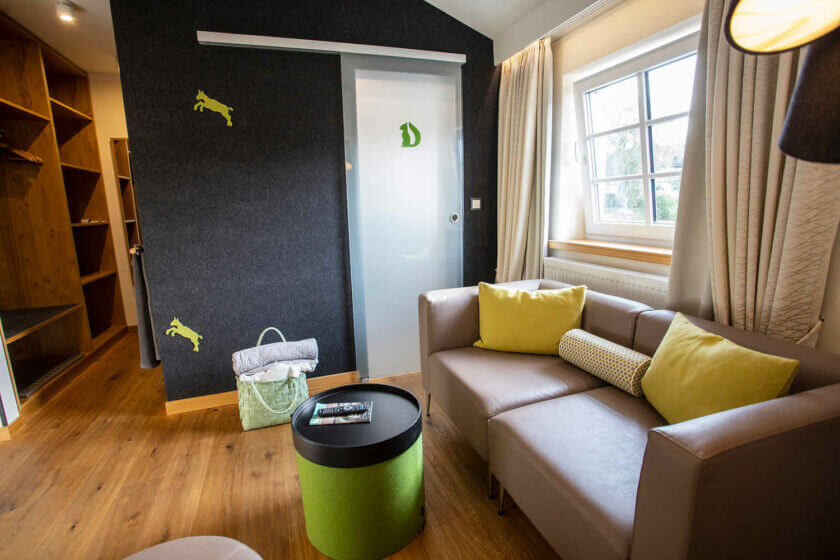 Gemütlicher Sitzbereich im Doppelzimmer "Stammhaus Premium Plus Straßenseite" im Hotel Diedrich, Hallenberg im Sauerland