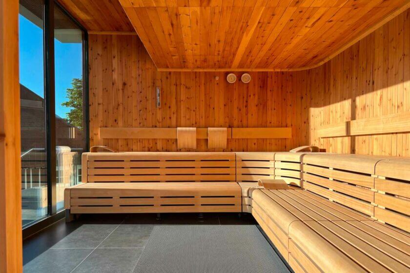 Einblick in die neue Sauna im DIEDRICH Wellnesshotel & SPA